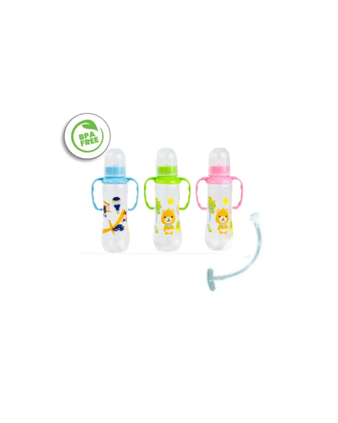 Biberon Con Manijas 8 Onzas Valvula Antireflujo