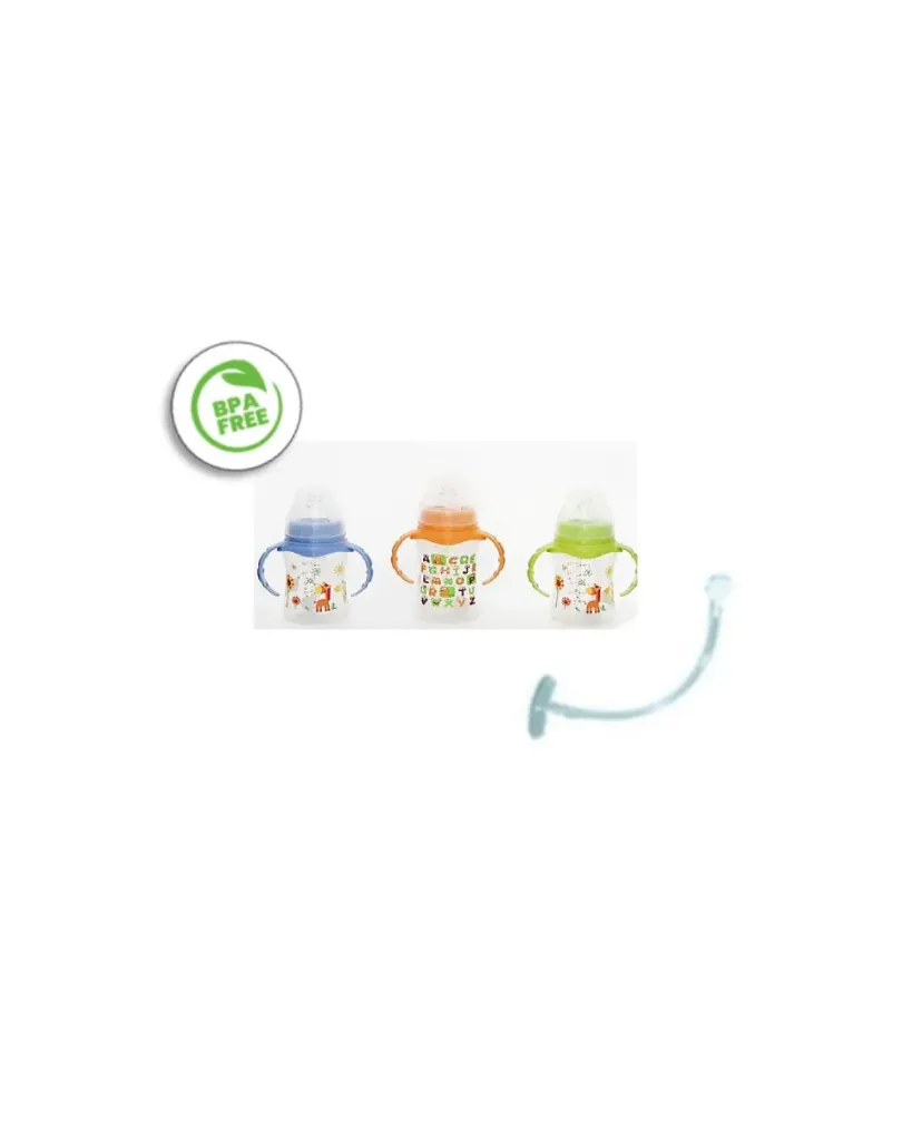 Biberon Fino 8 Onzas Boca Ancha Valvula Antireflujo